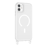 Apple iPhone 11 Kılıf M-safe Şarj Özellikli X-Rop Kapak Şeffaf