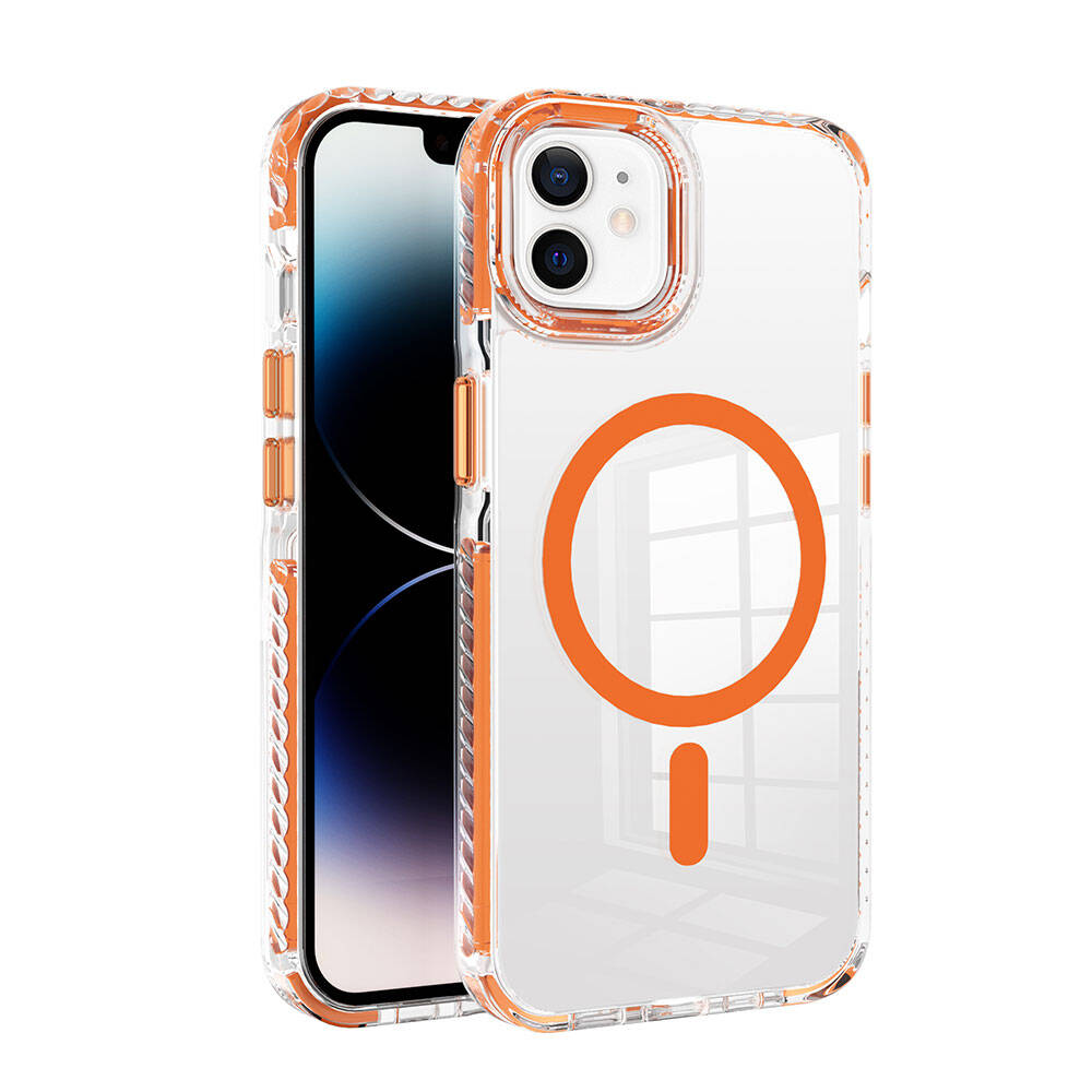 Apple iPhone 11 Kılıf M-safe Şarj Özellikli Airbagli Takılabilir Askı Aparatlı Zore Nana Kapak Siyah