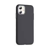Apple iPhone 11 Kılıf M-safe Şarj Özellikli Karbon Fiber Görünümlü Zore Gros Kapak Gri-Siyah