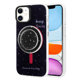 Apple iPhone 11 Kılıf M-safe Şarj Özellikli Tak-Çıkar Pop Soketli Zore Tiktok Kapak Mor