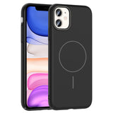 Apple iPhone 11 Kılıf M-safe Şarj Özellikli Zore Ruby Sert Kapak Desert Titanyum