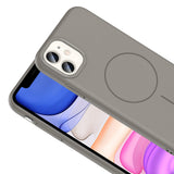 Apple iPhone 11 Kılıf M-safe Şarj Özellikli Zore Ruby Sert Kapak Siyah