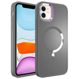 Apple iPhone 11 Kılıf M-safe Wireless Şarj Özellikli Zore Stil Kapak Siyah