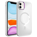 Apple iPhone 11 Kılıf M-safe Wireless Şarj Özellikli Zore Stil Kapak Beyaz