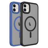 Apple iPhone 11 Kılıf Mat Arka Yüzey Wireless Şarj Özellikli Zore Flet M-safe Kapak Sarı