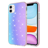 Apple iPhone 11 Kılıf Parlak Renk Geçişli Zore Velle Kapak Pembe