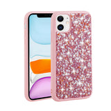 Apple iPhone 11 Kılıf Parlak Taşlı Tasarım Zore Linea Kapak Pembe