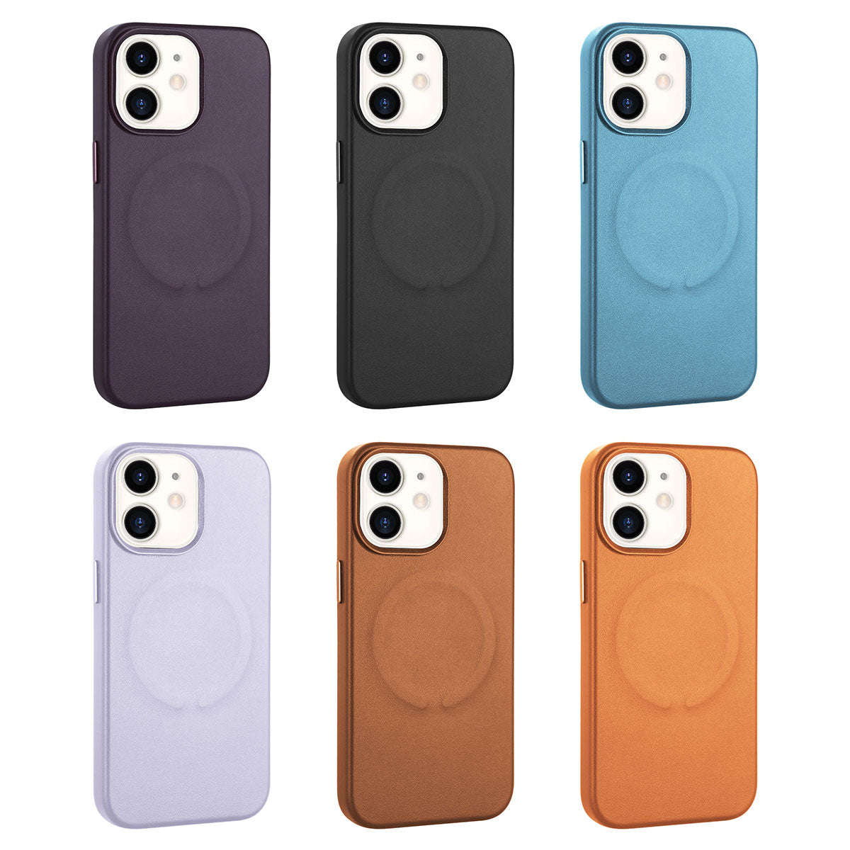 Apple iPhone 11 Kılıf PU Deri M-safe Wireless Şarj Özellikli Zore Derix Kapak Mavi