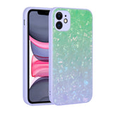 Apple iPhone 11 Kılıf Renk Geçişli Mermer Desenli Sert Silikon Zore Granit Kapak NO1