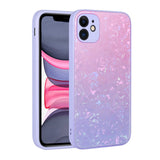 Apple iPhone 11 Kılıf Renk Geçişli Mermer Desenli Sert Silikon Zore Granit Kapak NO3