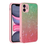 Apple iPhone 11 Kılıf Renk Geçişli Mermer Desenli Sert Silikon Zore Granit Kapak NO4