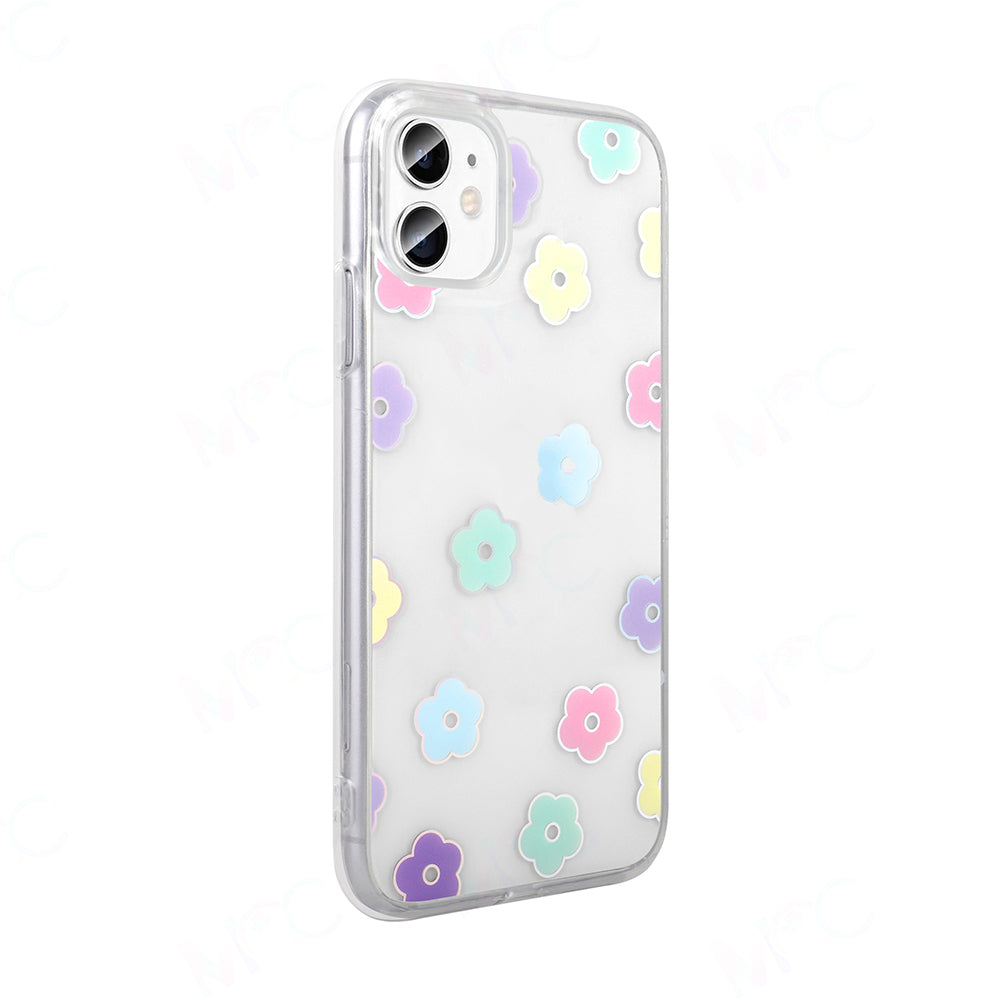 Apple iPhone 11 Kılıf Şeffaf Figürlü Zore Folk Sert Kapak Fiyonk