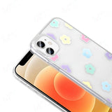 Apple iPhone 11 Kılıf Şeffaf Figürlü Zore Folk Sert Kapak Papatya