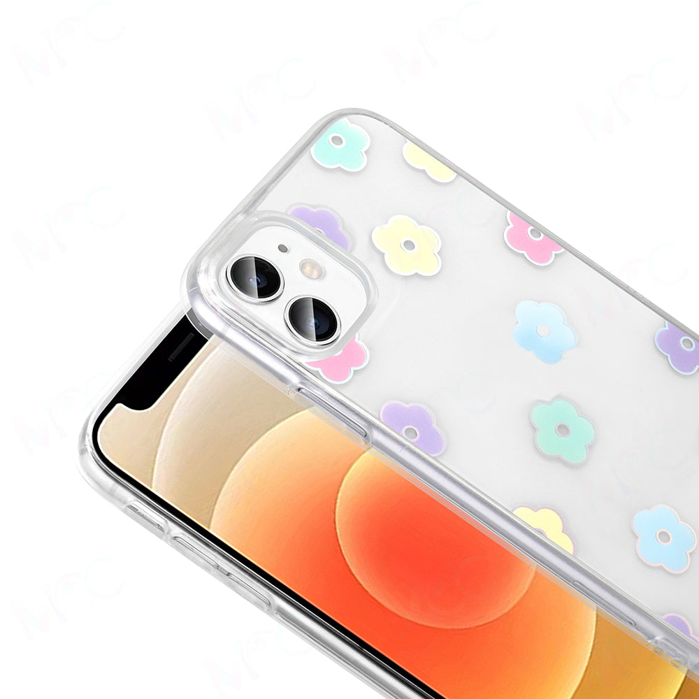 Apple iPhone 11 Kılıf Şeffaf Figürlü Zore Folk Sert Kapak Fiyonk