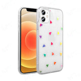 Apple iPhone 11 Kılıf Şeffaf Figürlü Zore Folk Sert Kapak Kalp