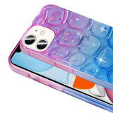 Apple iPhone 11 Kılıf Simli 3D Desenli Zore Hacar Kapak Mor-Mavi