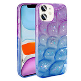 Apple iPhone 11 Kılıf Simli 3D Desenli Zore Hacar Kapak Pembe-Mor