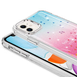 Apple iPhone 11 Kılıf Simli Desenli Parlak Zore Task Kapak Pembe