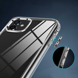 Apple iPhone 11 Kılıf Standlı Şeffaf Silikon Zore L-Stand Kapak Renksiz