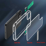 Apple iPhone 11 Kılıf Standlı Şeffaf Silikon Zore L-Stand Kapak Renksiz