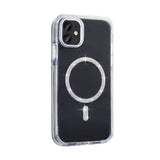 Apple iPhone 11 Kılıf Taşlı Tasarım M-safe Şarj Özellikli Zore Koment Silikon Kapak Gold