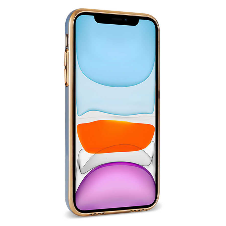 Apple iPhone 11 Kılıf Zore Bark Kartlıklı Kapak Beyaz