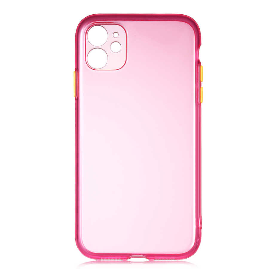 Apple iPhone 11 Kılıf Zore Bistro Kapak Pembe