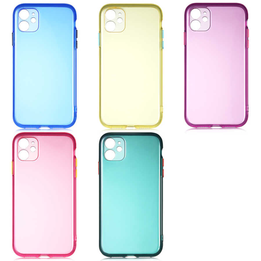 Apple iPhone 11 Kılıf Zore Bistro Kapak Pembe