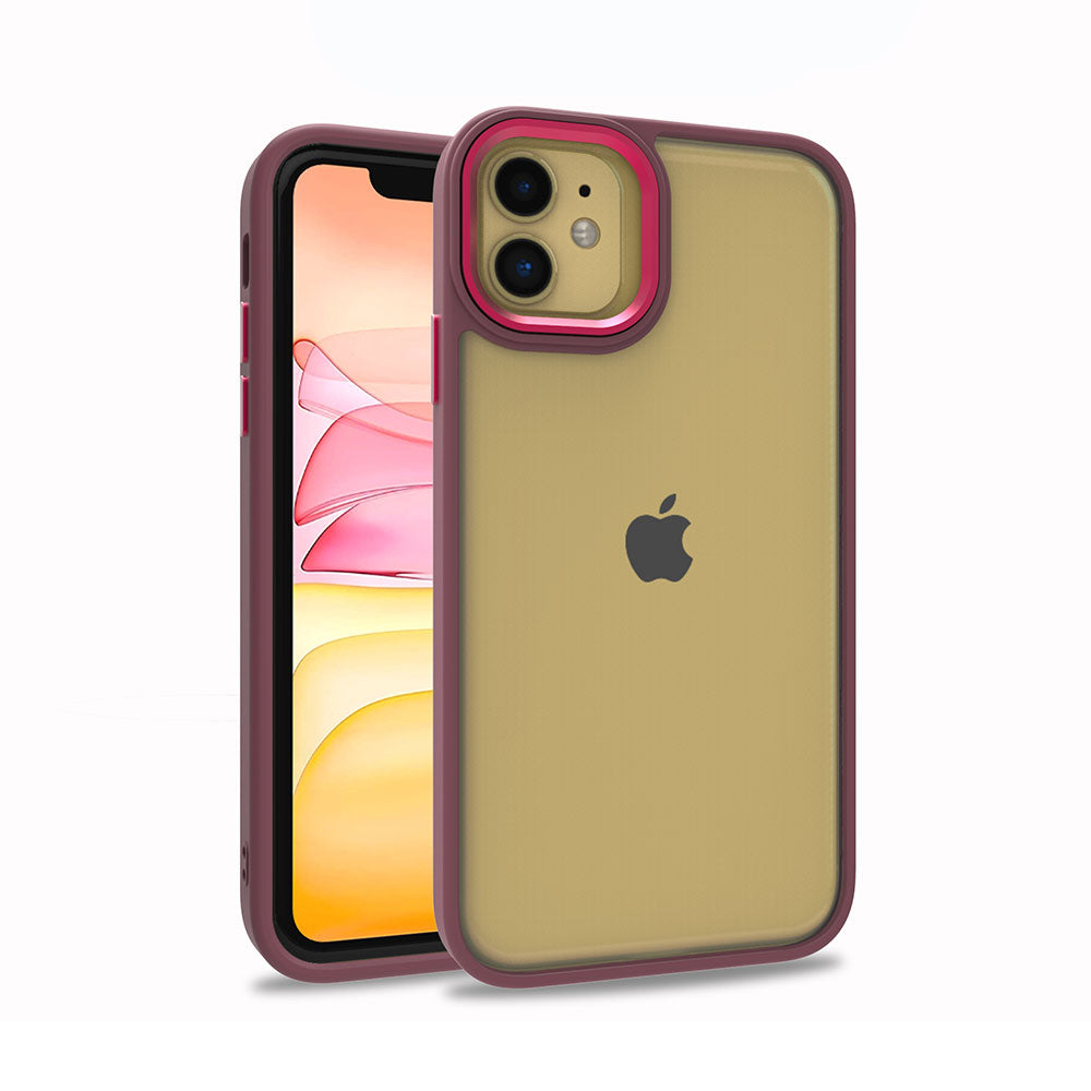 Apple iPhone 11 Kılıf Zore Flora Kapak Kırmızı