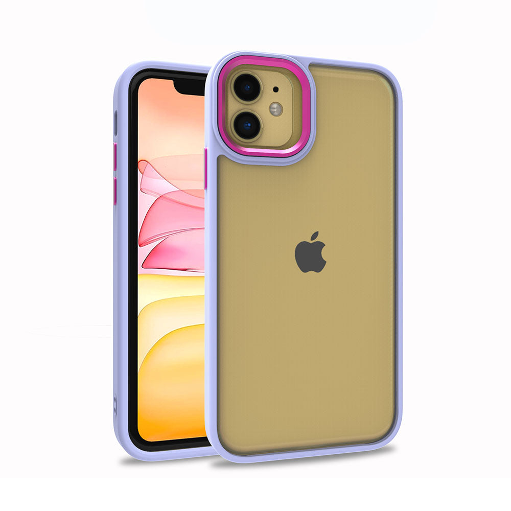 Apple iPhone 11 Kılıf Zore Flora Kapak Lila