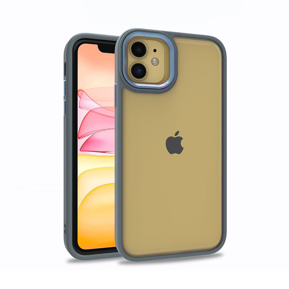 Apple iPhone 11 Kılıf Zore Flora Kapak Sierra Mavi