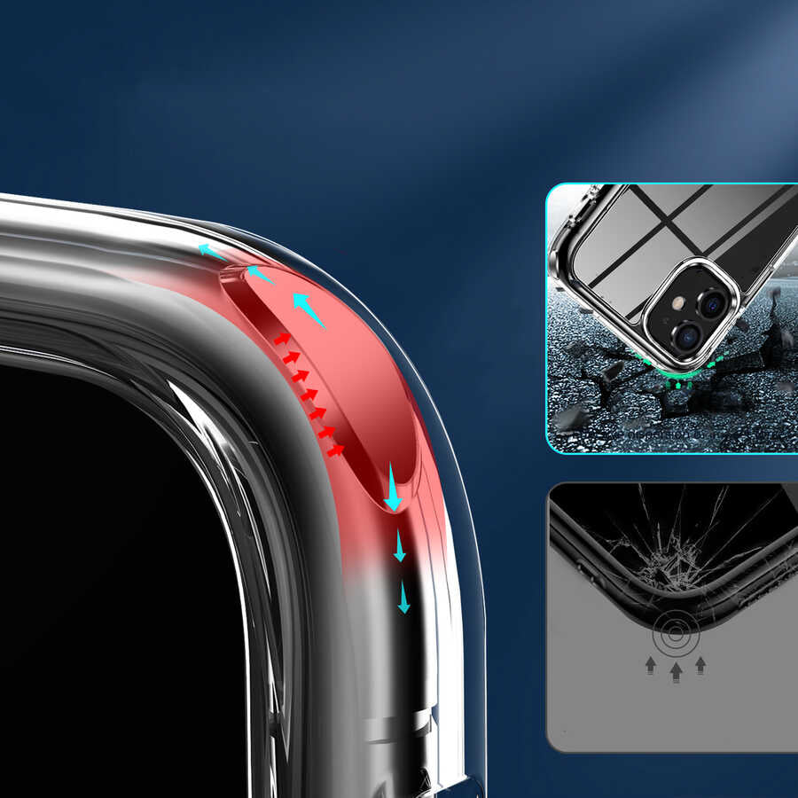 Apple iPhone 11 Kılıf Zore Forst Kapak Renksiz
