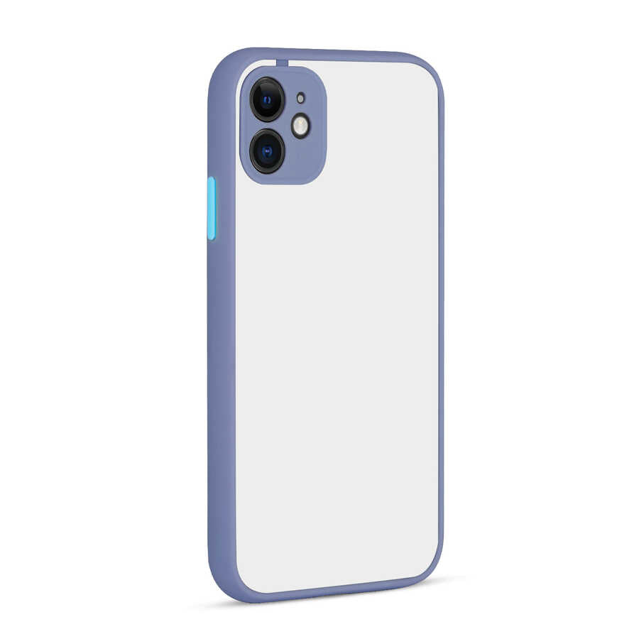 Apple iPhone 11 Kılıf Zore Hux Kapak Mor