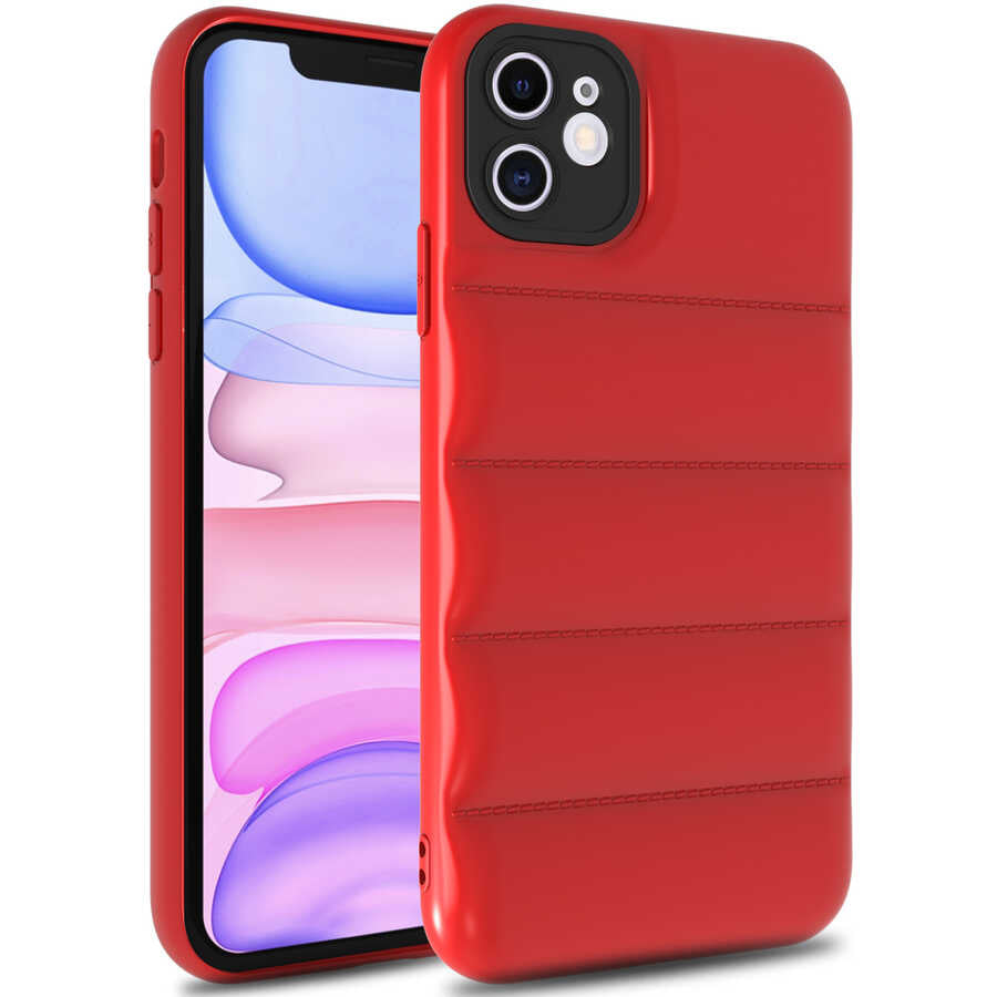 Apple iPhone 11 Kılıf Zore Kasis Kapak Kırmızı