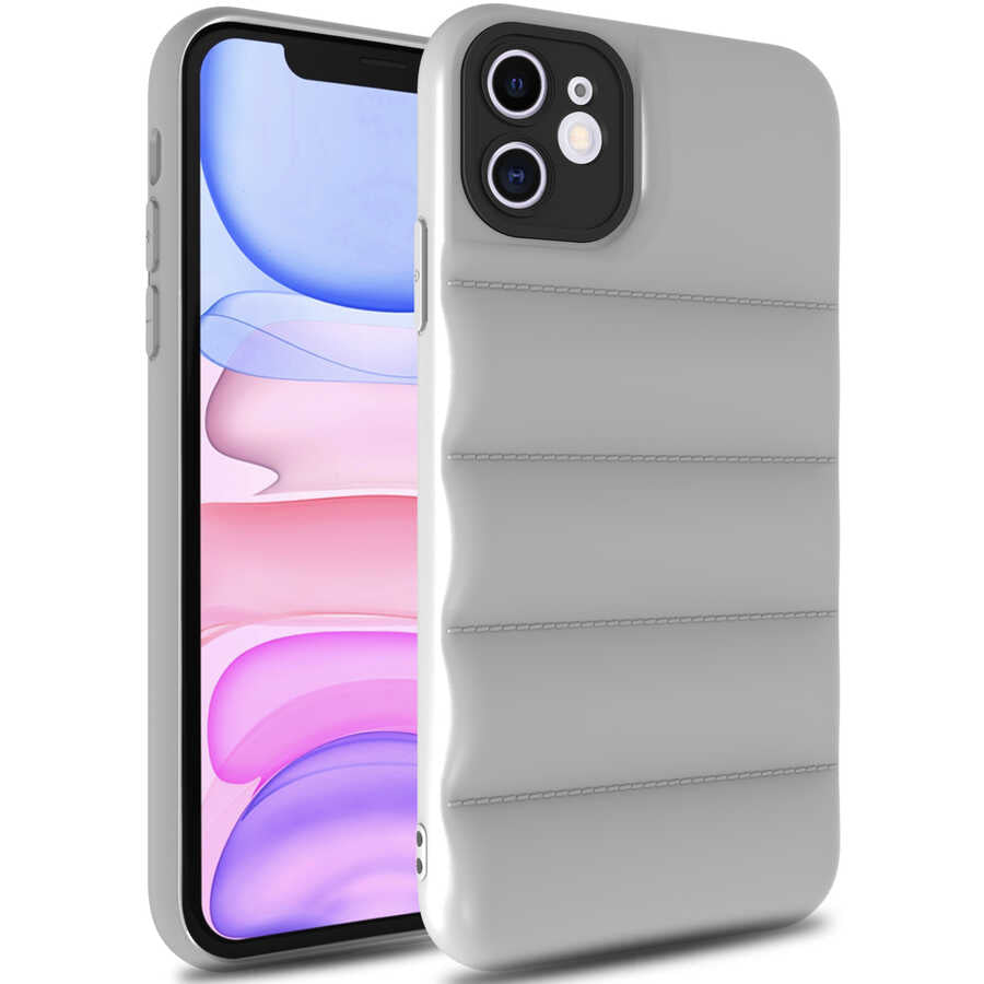 Apple iPhone 11 Kılıf Zore Kasis Kapak Beyaz