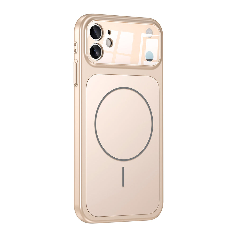 Apple iPhone 11 Kılıf Zore M-Safe Şarj Özellikli Kamera Korumalı Formen Kapak Mavi