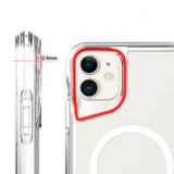 Apple iPhone 11 Kılıf Zore M-safe Şarj Özellikli T-Max M-safe Kapak Şeffaf