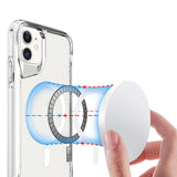Apple iPhone 11 Kılıf Zore M-safe Şarj Özellikli T-Max M-safe Kapak Şeffaf