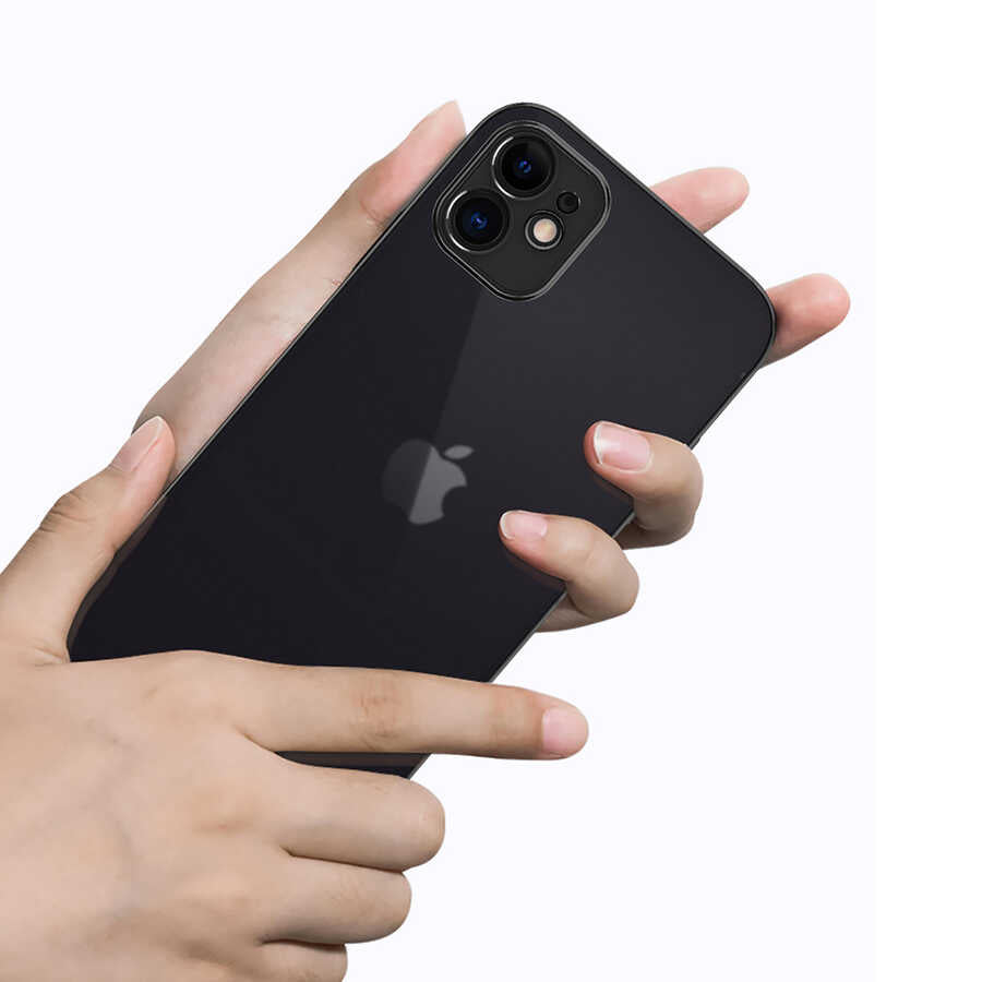 Apple iPhone 11 Kılıf Zore Mat Gbox Kapak Gümüş