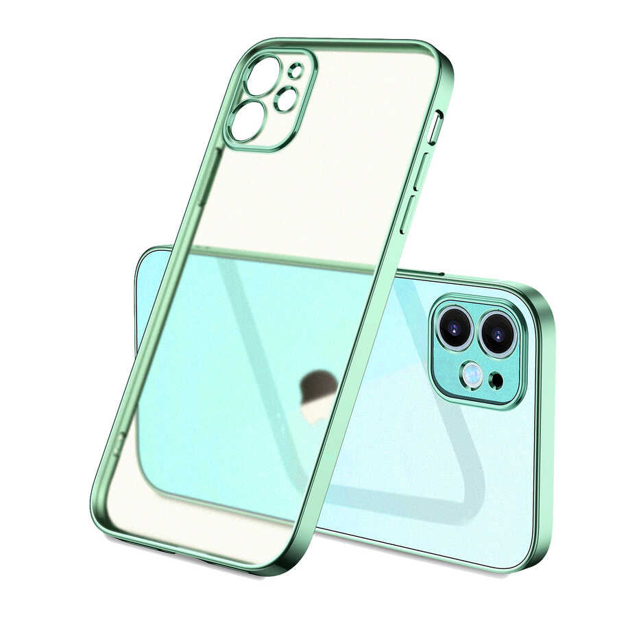 Apple iPhone 11 Kılıf Zore Mat Gbox Kapak Yeşil