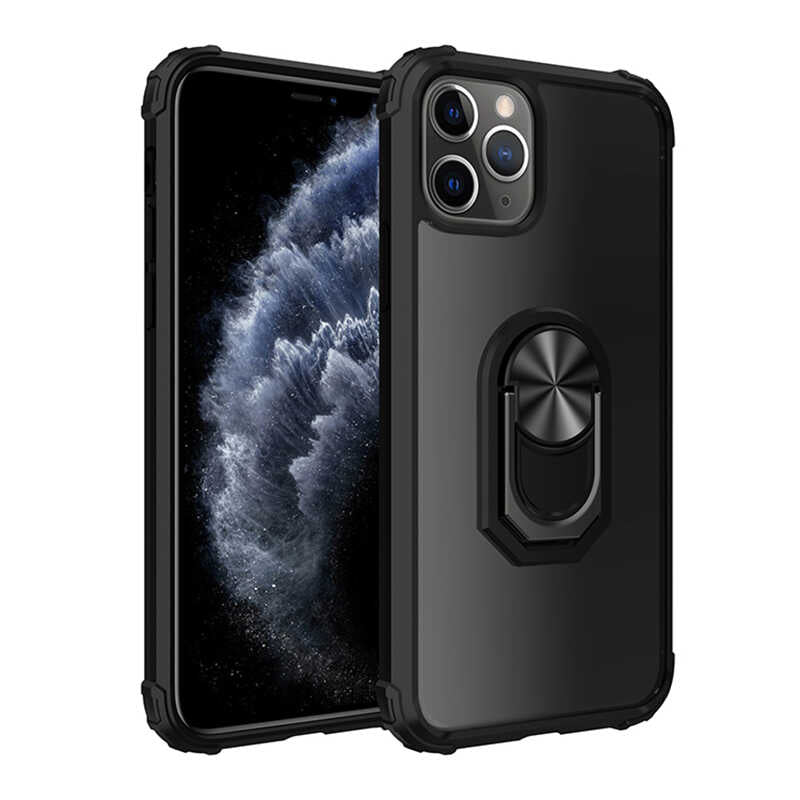 Apple iPhone 11 Pro Max Kılıf Zore Mola Kapak Siyah