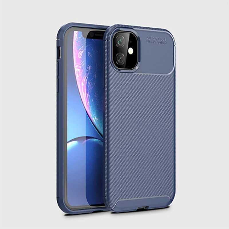 Apple iPhone 11 Kılıf Zore Negro Silikon Kapak Lacivert