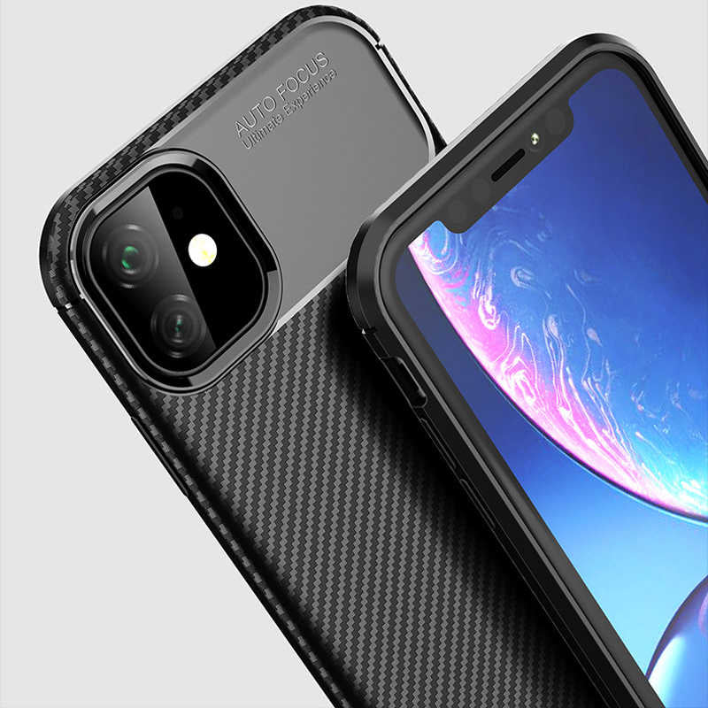 Apple iPhone 11 Kılıf Zore Negro Silikon Kapak Siyah