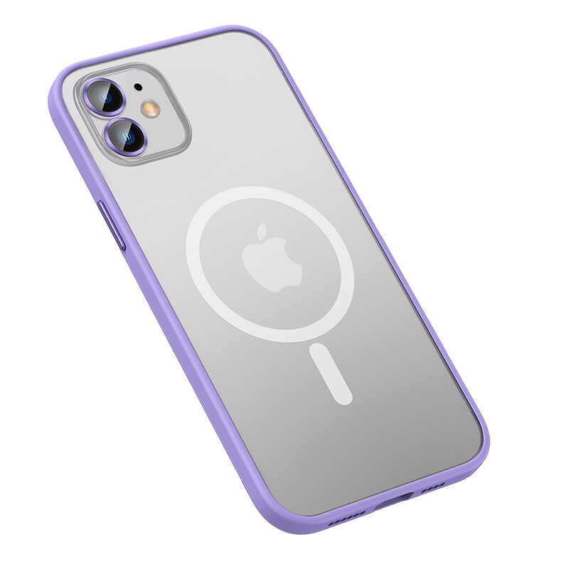 Apple iPhone 11 Kılıf Zore Mokka Wireless Kapak Lila