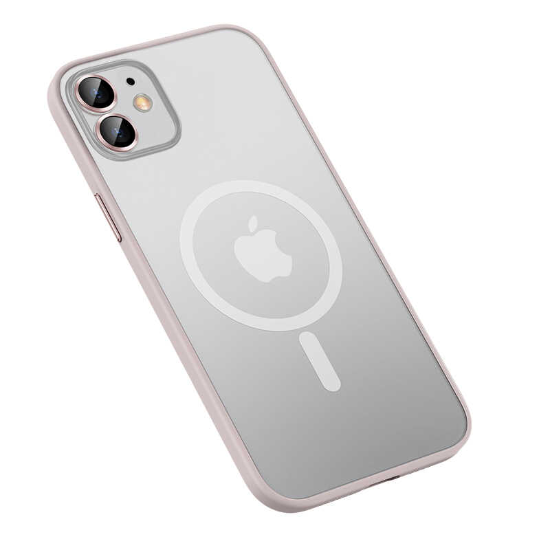 Apple iPhone 11 Kılıf Zore Mokka Wireless Kapak Rose Gold