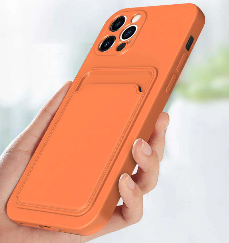 Apple iPhone 11 Kılıf Zore Ofix Kapak Turuncu