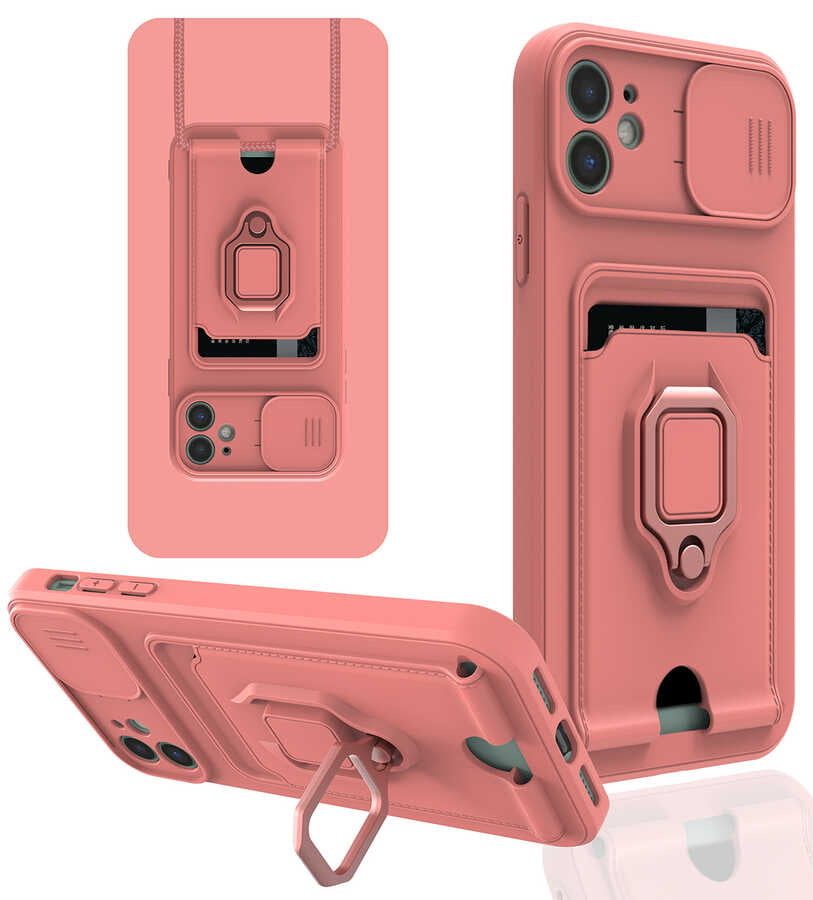Apple iPhone 11 Kılıf Zore Pelit Kapak Pembe