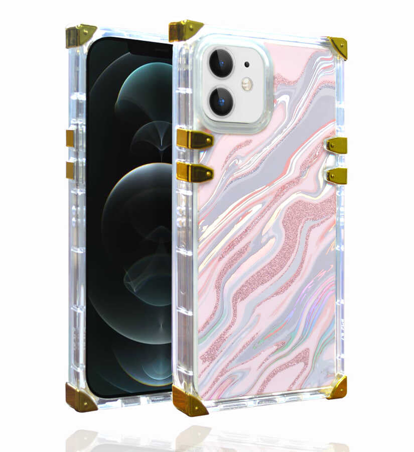 Apple iPhone 11 Kılıf Zore Ples Kapak Pembe Koyu
