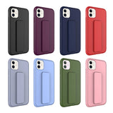 Apple iPhone 11 Kılıf Zore Qstand Kapak Kırmızı