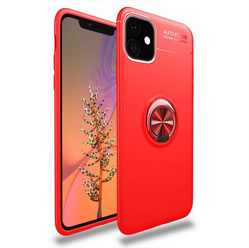 Apple iPhone 11 Kılıf Zore Ravel Silikon Kapak Siyah-Mavi